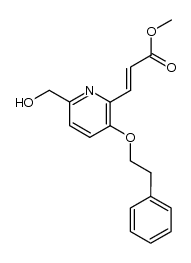 (E)-methyl 3-(6-(hydroxymethyl)-3-phenethoxypyridin-2-yl)acrylate结构式