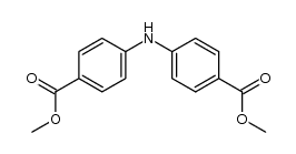 4-[(4-(methoxycarbonyl)phenyl)amino]benzoic acid methyl ester Structure