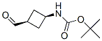 tert-Butyl (cis-3-formylcyclobutyl)carbamate Structure
