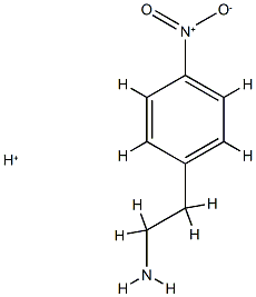 Benzeneethanamine,4-nitro-,conjugate monoacid (9CI) structure