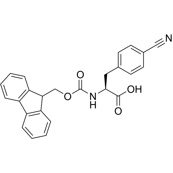 Fmoc-Phe(4-CN)-OH structure