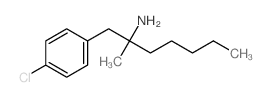 Benzeneethanamine, 4-chloro-a-methyl-a-pentyl- structure