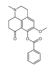 7H-Benzo[de]quinolin-7-one,1,2,3,8,9,9a-hexahydro-6-hydroxy-5-methoxy-1-methyl-,benzoate (ester) (8CI) structure