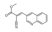 methyl 2-cyano-3-quinolin-3-ylprop-2-enoate结构式