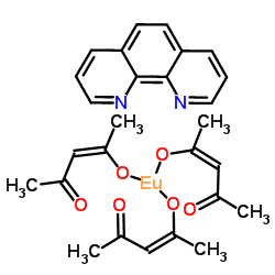 Tris(acetylacetonato)(1,10-phenanthroline)europium(III) structure