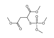 2-[(Dimethoxyphosphinyl)thio]butanedioic acid dimethyl ester Structure