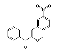 2-methoxy-3-(3-nitrophenyl)-1-phenylprop-2-en-1-one结构式