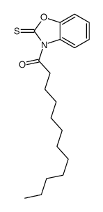 1-(2-sulfanylidene-1,3-benzoxazol-3-yl)dodecan-1-one Structure