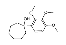1-(2,3,4-trimethoxy-phenyl)-cycloheptanol结构式
