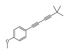1-(5,5-dimethylhexa-1,3-diynyl)-4-methoxybenzene结构式