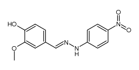 Vanillin-4-nitrophenylhydrazon Structure