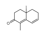 1,4a-dimethyl-4,4a,5,6,-tetrahydronaphthalen-2(3H)-one结构式