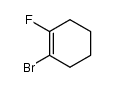 1-Fluor-2-brom-cyclohexen结构式