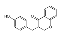 3-[(4-hydroxyphenyl)methyl]-2,3-dihydrochromen-4-one Structure