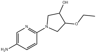 1-(5-aminopyridin-2-yl)-4-ethoxypyrrolidin-3-ol structure