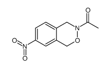 3-Acetyl-3,4-dihydro-7-nitro-1H-2,3-benzoxazine结构式