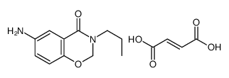(Z)-but-2-enedioate,(4-oxo-3-propyl-2,3-dihydro-1,3-benzoxazin-3-ium-6-yl)azanium Structure