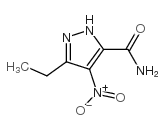 3-ethyl-4-nitro-1h-pyrazole-5-carboxamide structure