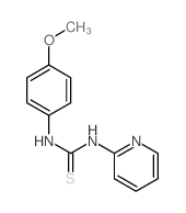 Thiourea,N-(4-methoxyphenyl)-N'-2-pyridinyl- structure