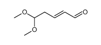 5,5-dimethoxy-pent-2-enal结构式