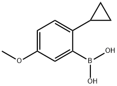 (2-cyclopropyl-5-methoxyphenyl)boronic acid结构式