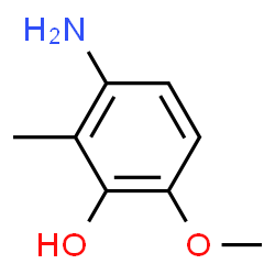 Phenol, 3-amino-6-methoxy-2-methyl- (9CI)结构式