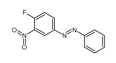 (4-fluoro-3-nitro-phenyl)-phenyl-diazene结构式