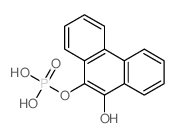 9,10-Phenanthrenediol,mono(dihydrogen phosphate) (8CI)结构式