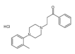 3-[4-(2-methylphenyl)piperazin-1-yl]-1-phenylpropan-1-one,hydrochloride Structure