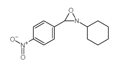 Oxaziridine,2-cyclohexyl-3-(4-nitrophenyl)- structure