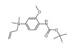 tert-butyl-N-{4-[allyl(dimethyl)silyl]-2-methoxyphenyl}carbamate Structure