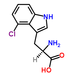 4-CHLORO-D-TRYPTOPHAN structure