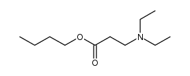 N,N-diethyl-β-alanine butyl ester Structure