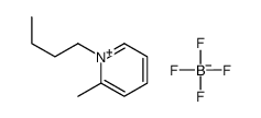 1-Butyl-2-methylpyridinium tetrafluoroborate Structure