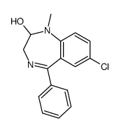 7-chloro-1-methyl-5-phenyl-2,3-dihydro-1H-benzo[e][1,4]diazepin-2-ol结构式