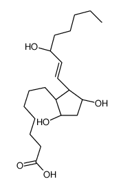 7-[(1R,2S,3R,5R)-3,5-dihydroxy-2-[(E,3S)-3-hydroxyoct-1-enyl]cyclopent yl]heptanoic acid结构式