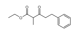 2-Hydrocinnamoyl-propionsaeure-aethylester Structure