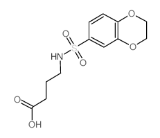 4-(2,3-DIHYDRO-BENZO[1,4]DIOXINE-6-SULFONYLAMINO)-BUTYRIC ACID structure