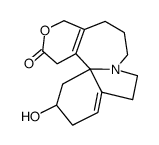 3-hydroxy-14,17-dihydro-16-oxa-11a-homo-erythrin-1(6)-en-15-one结构式
