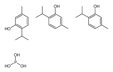 5-methyl-2-propan-2-ylphenol,phosphorous acid结构式