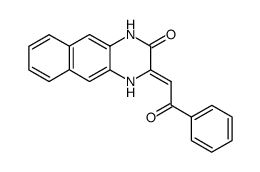 3-[2-Oxo-2-phenyl-eth-(Z)-ylidene]-3,4-dihydro-1H-benzo[g]quinoxalin-2-one Structure