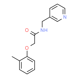 2-(2-methylphenoxy)-N-(pyridin-3-ylmethyl)acetamide结构式