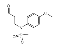 N-(4-methoxyphenyl)-N-(3-oxopropyl)methanesulfonamide结构式