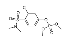 Phosphoric acid 3-chloro-4-dimethylsulfamoyl-phenyl ester dimethyl ester Structure