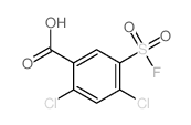 Benzoic acid,2,4-dichloro-5-(fluorosulfonyl)-结构式