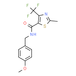 N-(4-Methoxybenzyl)-2-methyl-4-(trifluoromethyl)-1,3-thiazole-5-carboxamide picture