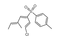 1-(((1E,3E,5E)-1-chloro-5-methylhepta-1,3,5-trien-3-yl)sulfonyl)-4-methylbenzene Structure