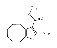 2-氨基-4,5,6,7,8,9-六氢环辛基[b]噻吩-3-羧酸甲酯结构式
