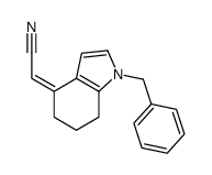 2-(1-benzyl-6,7-dihydro-5H-indol-4-ylidene)acetonitrile结构式