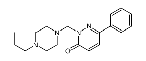 6-phenyl-2-[(4-propylpiperazin-1-yl)methyl]pyridazin-3-one结构式